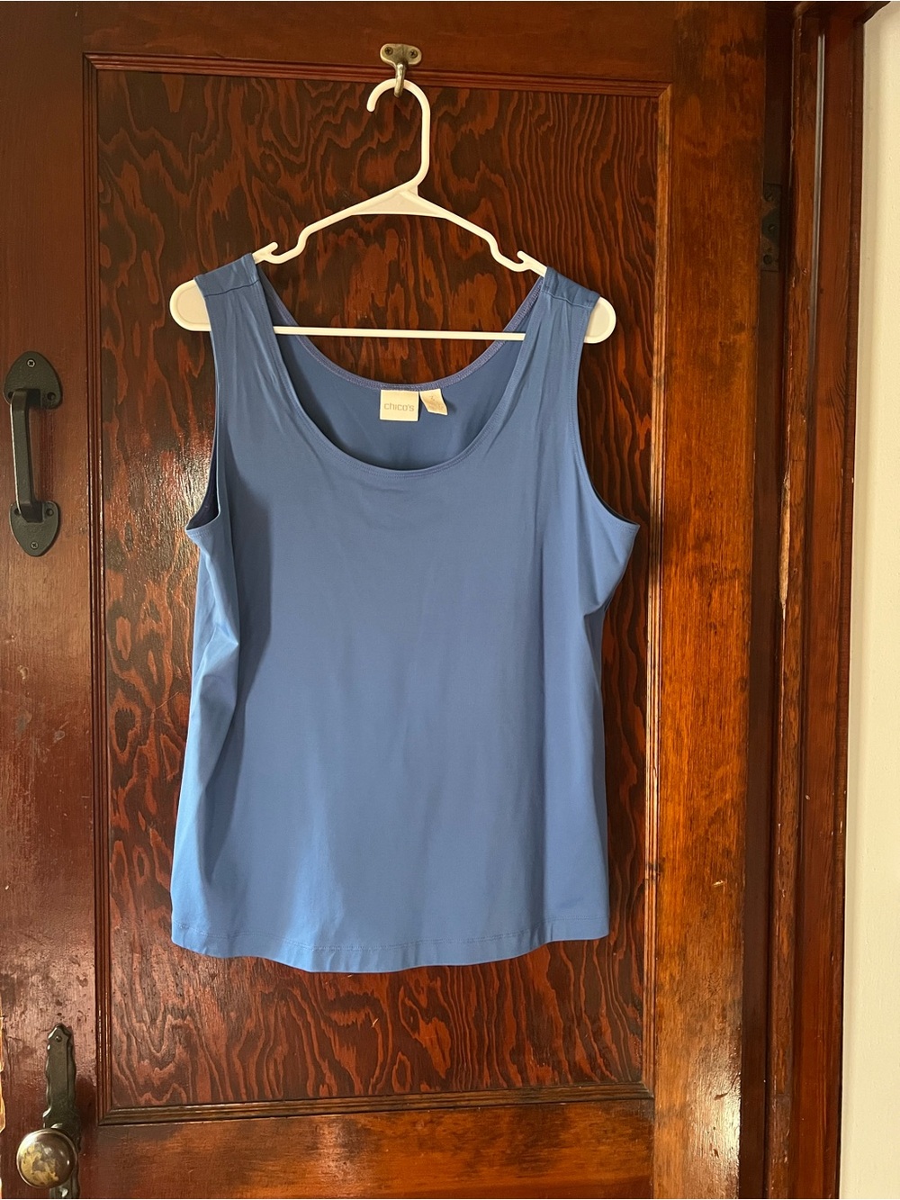 Chico’s Blue Scoop Neck Tank Top